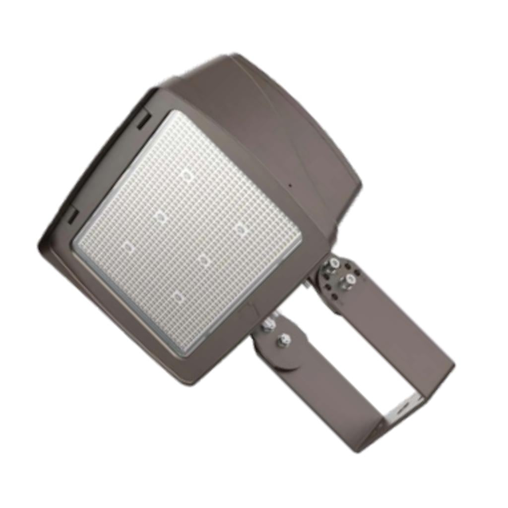 100/140 watt 277/480 volt CCT Selectable Bronze Dimmable LED Flood 1