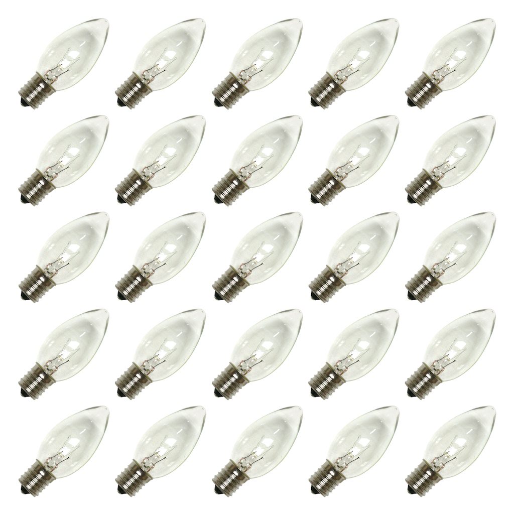 C9 Intermediate Screw Base Clear (25 pack) 1