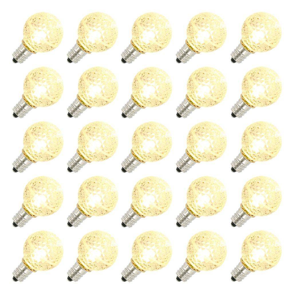0.58 watt G30 Candelabra Screw Base 2700K Warm White LED Retrofit Bulbs (25 Pack) 1