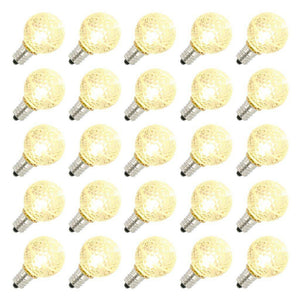 0.58 watt G30 Candelabra Screw Base 2700K Warm White LED Retrofit Bulbs (25 Pack) 1