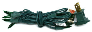 10 Light Green Wire Green Miniature String with 3" Spacing 2
