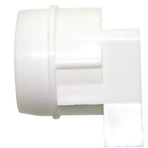 T8 Right Angle White Fluorescent Light Bulb End Cap 2