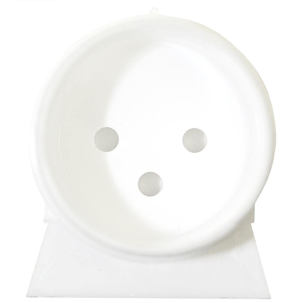 T8 Right Angle White Fluorescent Light Bulb End Cap 1