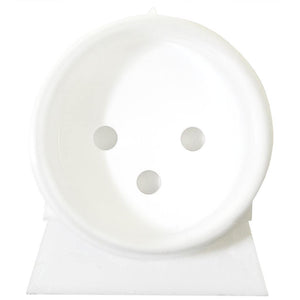 T8 Right Angle White Fluorescent Light Bulb End Cap 1