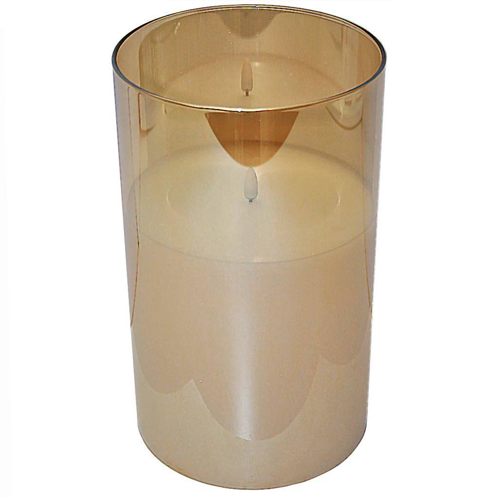 10" LED Flame Battery Operated LED Candle with Timer 1