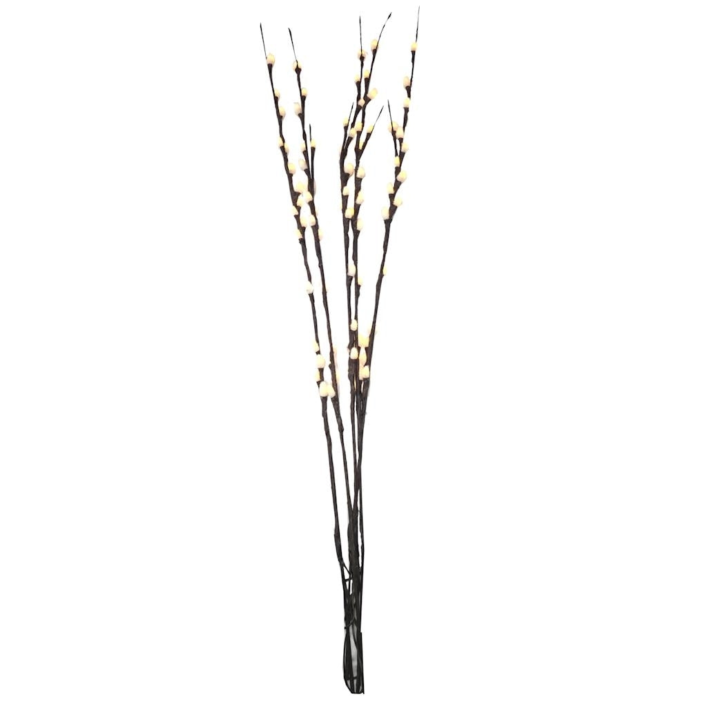 40" Artificial Pussy Willow Electric LED Lighted Branch (80 White Lights) 1