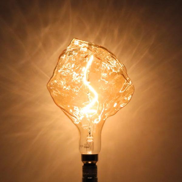 4 watt Amber Glacier LED Filament Bulb 2