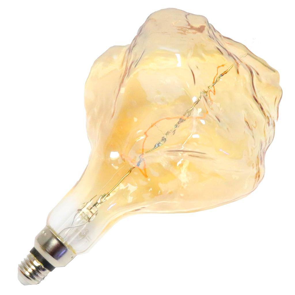 4 watt Amber Glacier LED Filament Bulb 1