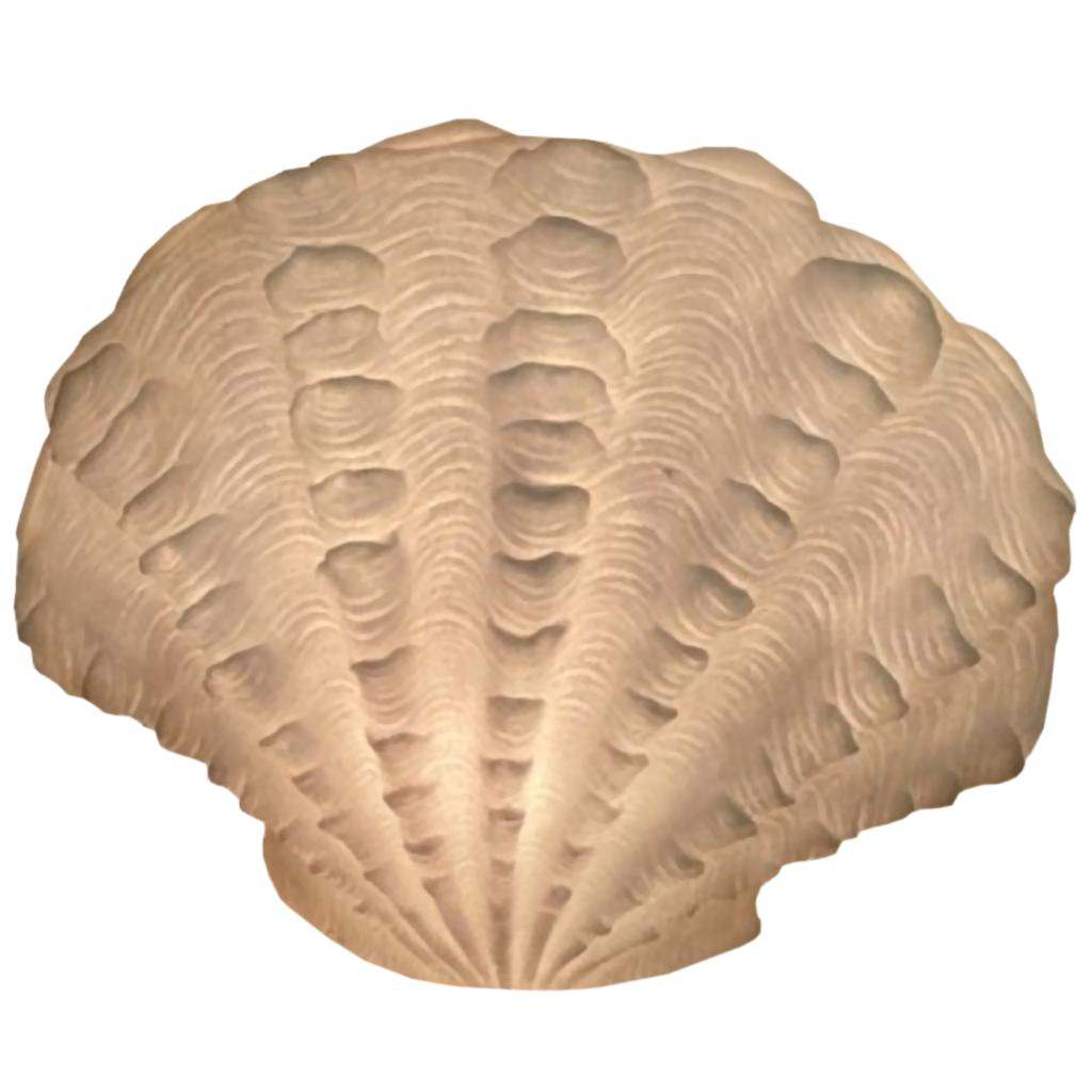 14" Small Standing Scallop Table Lamp 1