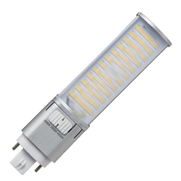 9 watt 120/277 volt PL 4-Pin Base CCT Selectable Ballast Compatible LED 1