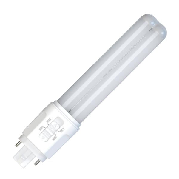 9 watt 120/277 volt PL 2-Pin Base CCT Selectable Ballast Compatible LED 1