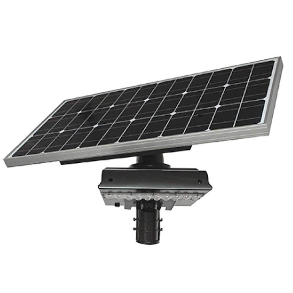30 watt 4000K Cool White Black Dimmable LED Solar Area Light 1