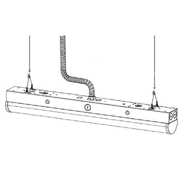Single Bracket Light Efficient Design Suspended Mount 1
