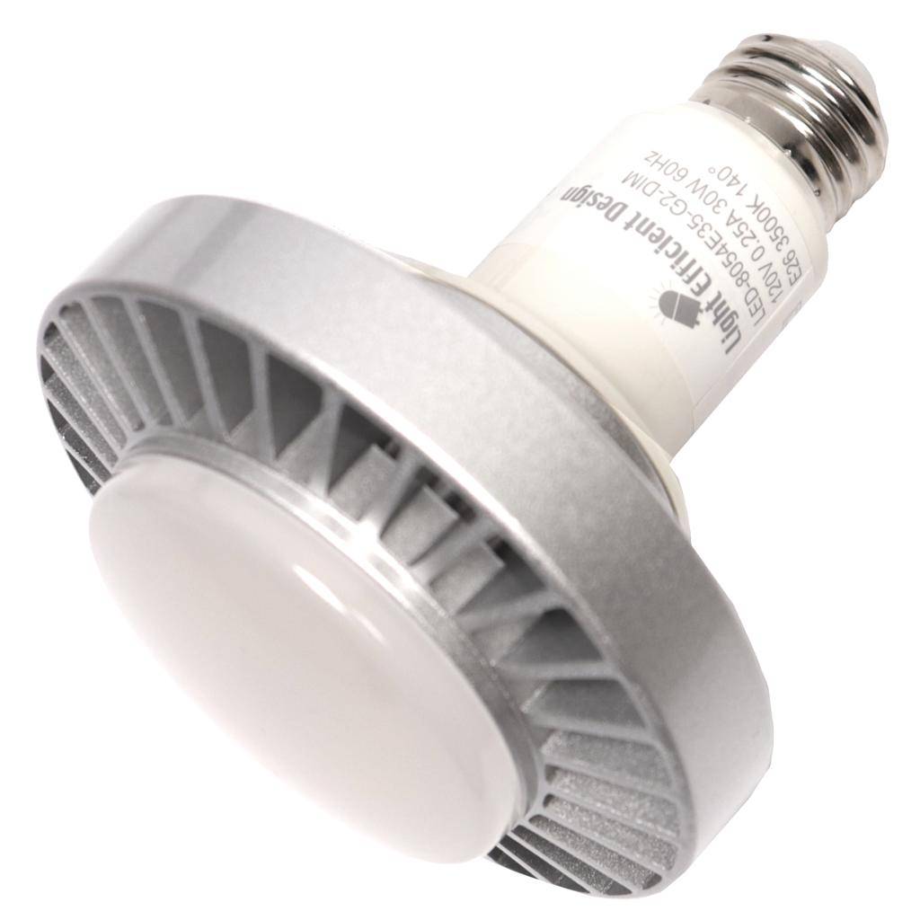30 watt 120/277 volt Medium Screw Base 3500K Neutral White Dimmable LED HID High Bay Retrofit 1
