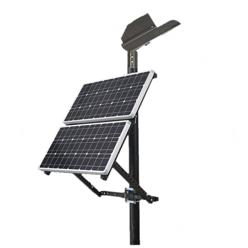 50 watt 4000K Cool White Black Non-Dimmable LED Solar Area Light 1