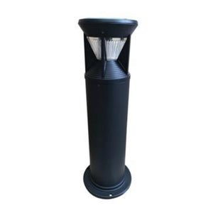 2 watt 120/277 volt 2700K Black Round Bollard LED Light Fixture 1