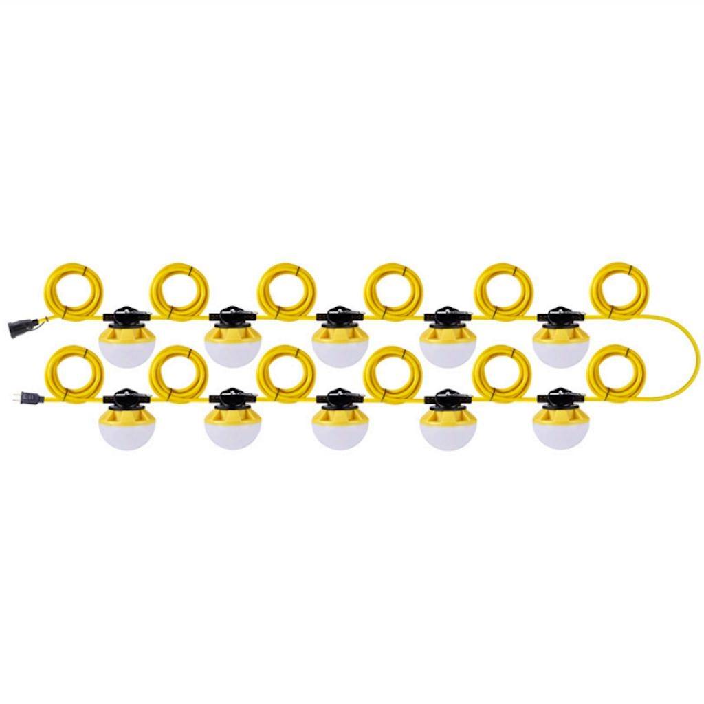 100' 120 watt LED Temporary Light String 1