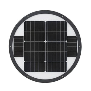 3000K Natural White Black LED Solar Post Top Fixture 2