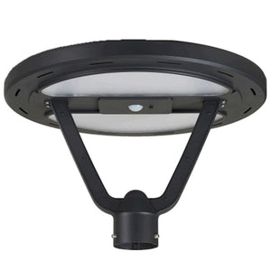 3000K Natural White Black LED Solar Post Top Fixture 1