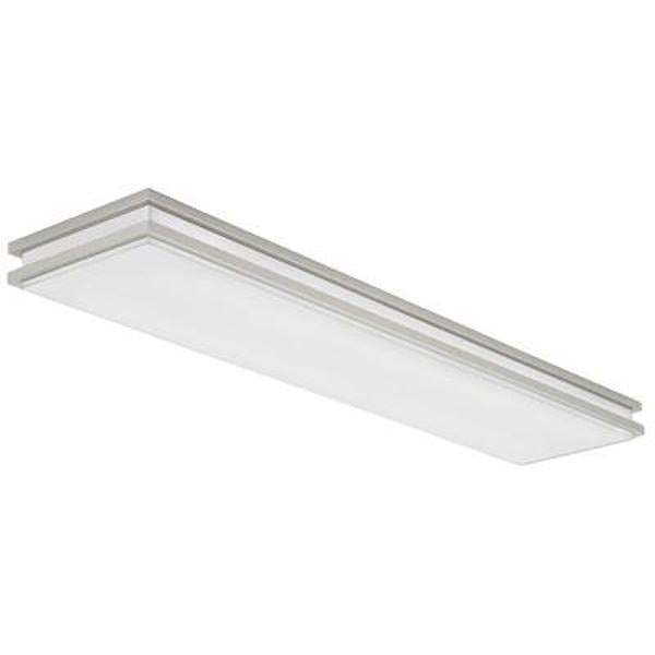 4' 35 watt 120 volt 4000K Brushed Nickel LED Linear Flush Mount 1
