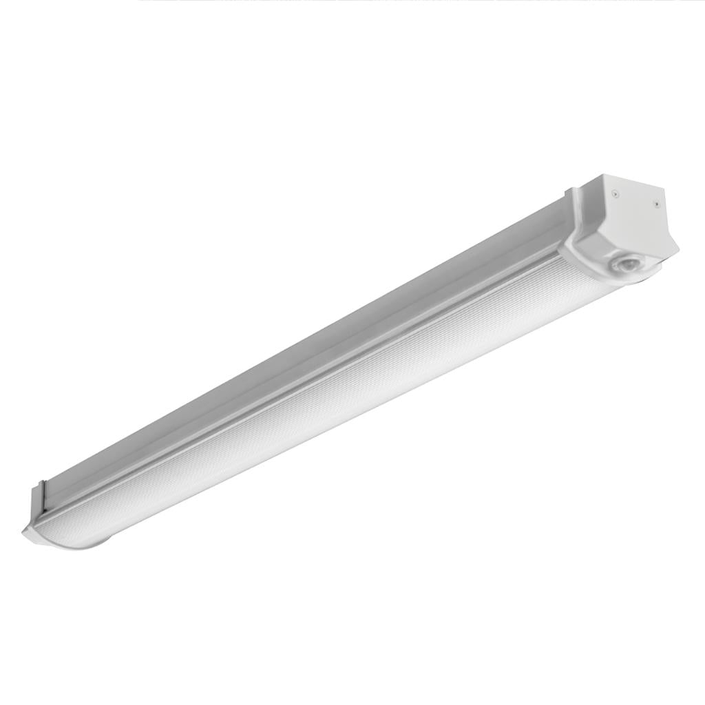 4' 40 watt 120/277 volt 3000K Natural White Wall Mount LED Strip Light Fixture 1