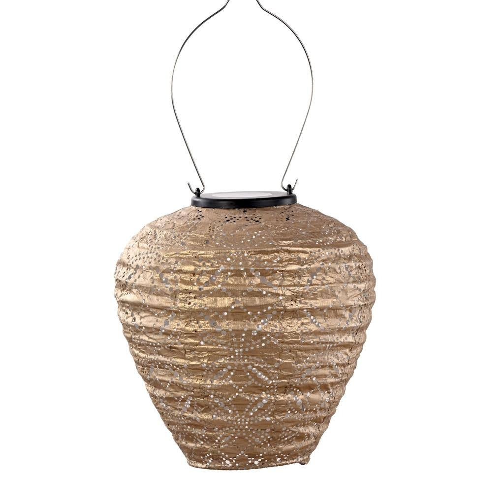 7.8" Balloon Gold Mandela Pattern Lantern 1