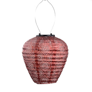 7.8" Balloon Copper Occult Pattern Lantern 1
