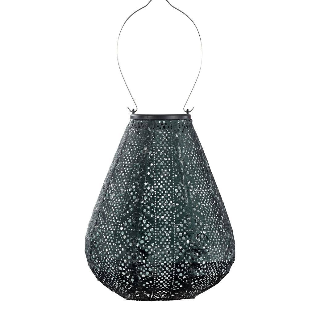 9" Tulip Green Lace Pattern Lantern 1