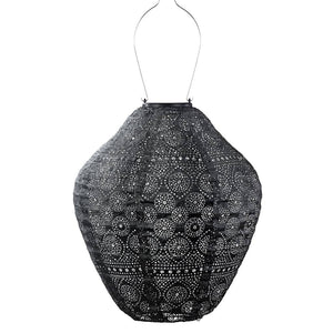 13.4" Jar Dark Grey Spectare Pattern Lantern 1