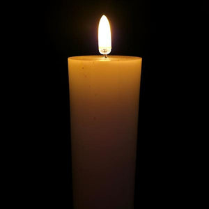 2" x 10" Ivory Wax LED Pillar Candle with Timer 2