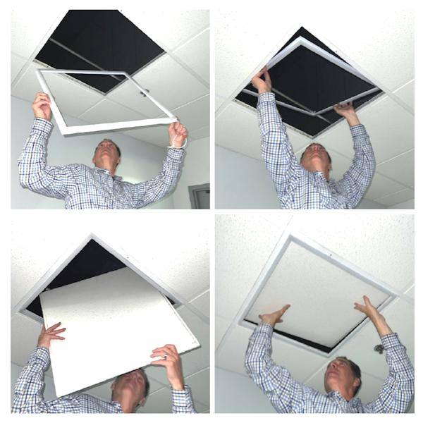 2' x 2' Selectable watt 120/277 volt CCT Selectable Dimmable Vivid™ LED Frame Flat Panel 3