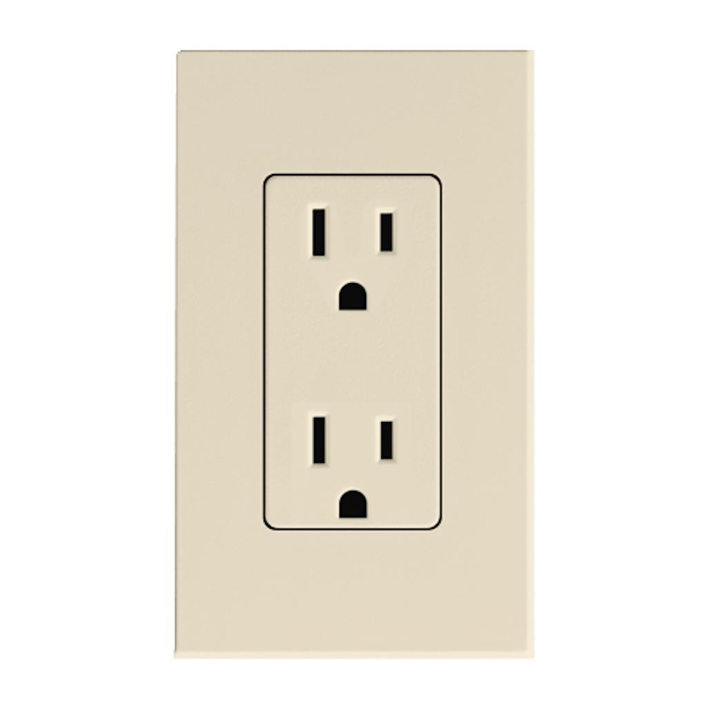 Light Almond 15 amp 120 volt Receptacle Outlet 1