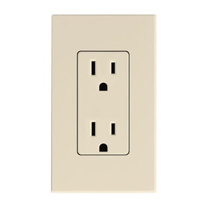Light Almond 15 amp 120 volt Receptacle Outlet 1