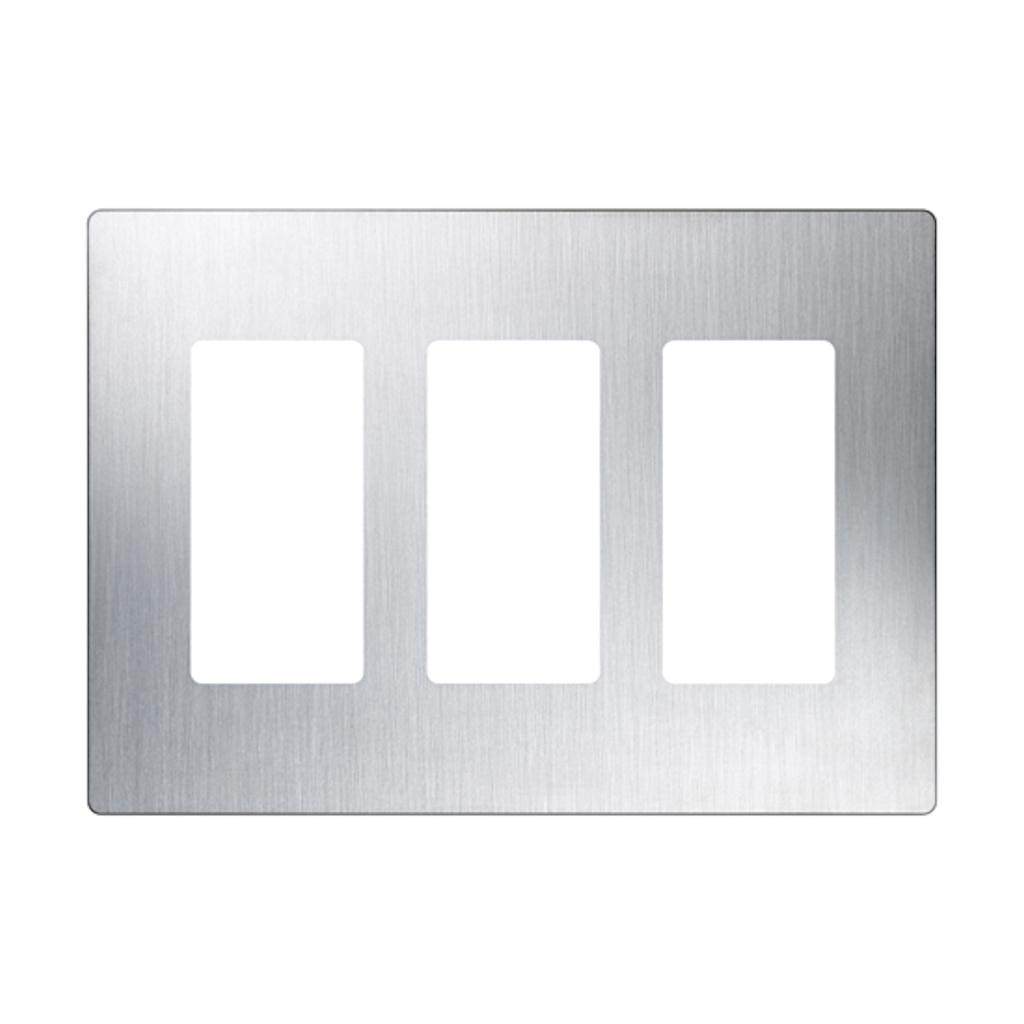 3-Gang Stainless Steel Wallplate 1