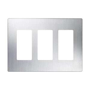 3-Gang Stainless Steel Wallplate 1