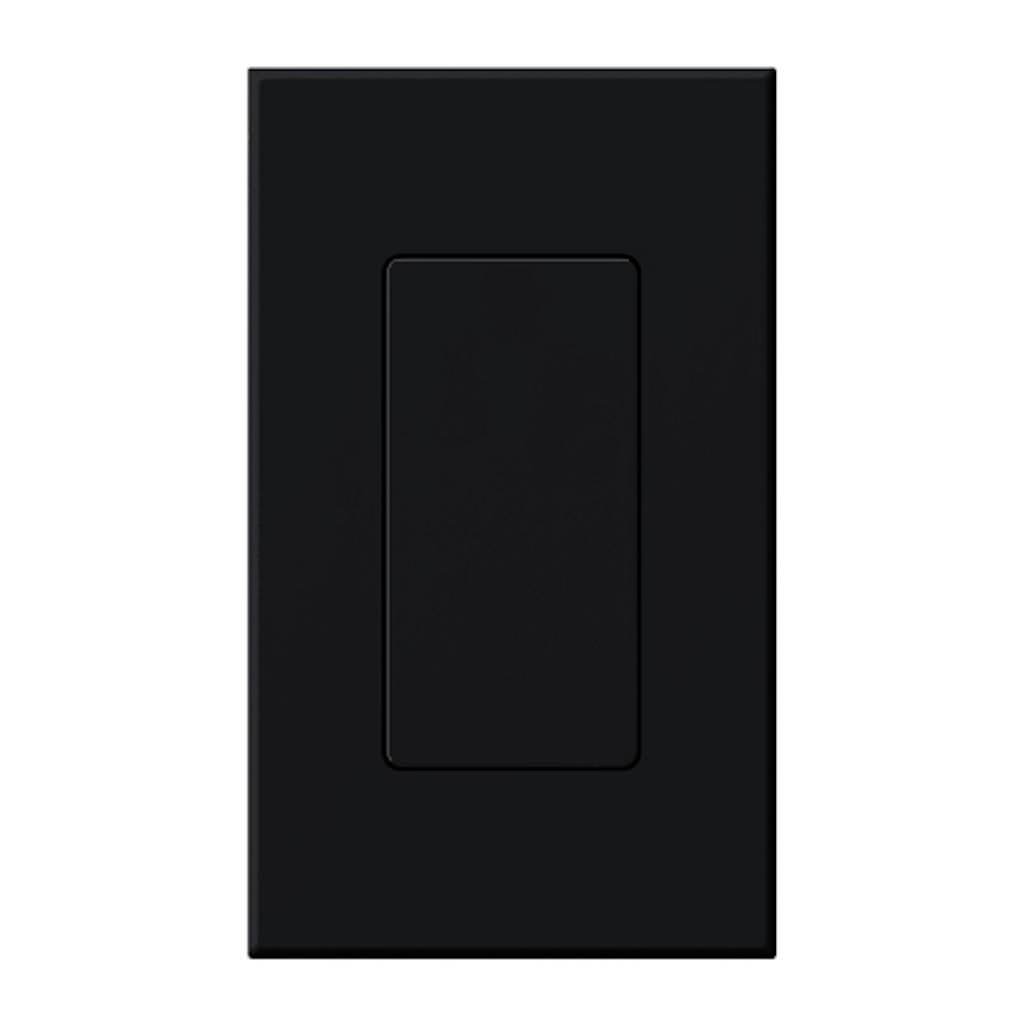 1-Gang Black Matte Wallplate Insert 1