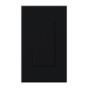 1-Gang Black Matte Wallplate Insert 1