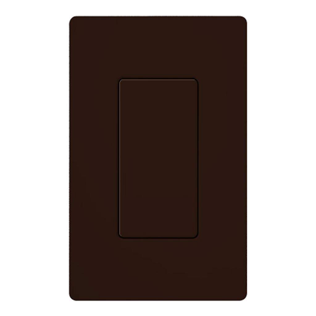 1-Gang Brown Gloss Wallplate Insert 1