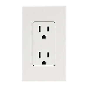 White 15 amp 120 volt Receptacle Outlet 1