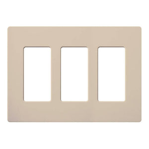 3-Gang Taupe Satin Wallplate 1