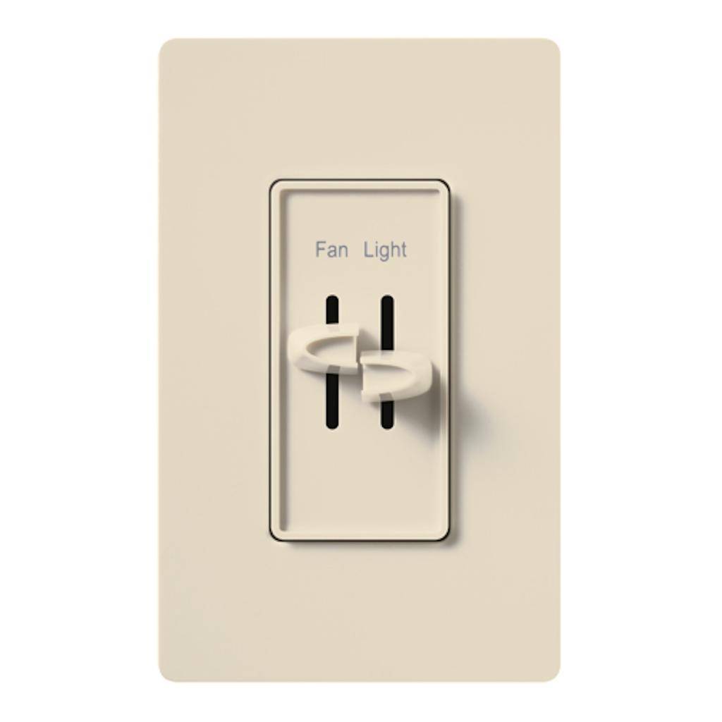 120 volt 2.5 amp Light Almond Slider Fully Variable Fan and Light Control 1
