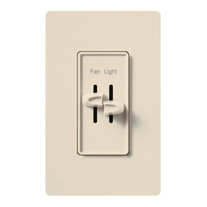 120 volt 2.5 amp Light Almond Slider Fully Variable Fan and Light Control 1