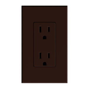Brown 15 amp 120 volt Receptacle Outlet 1