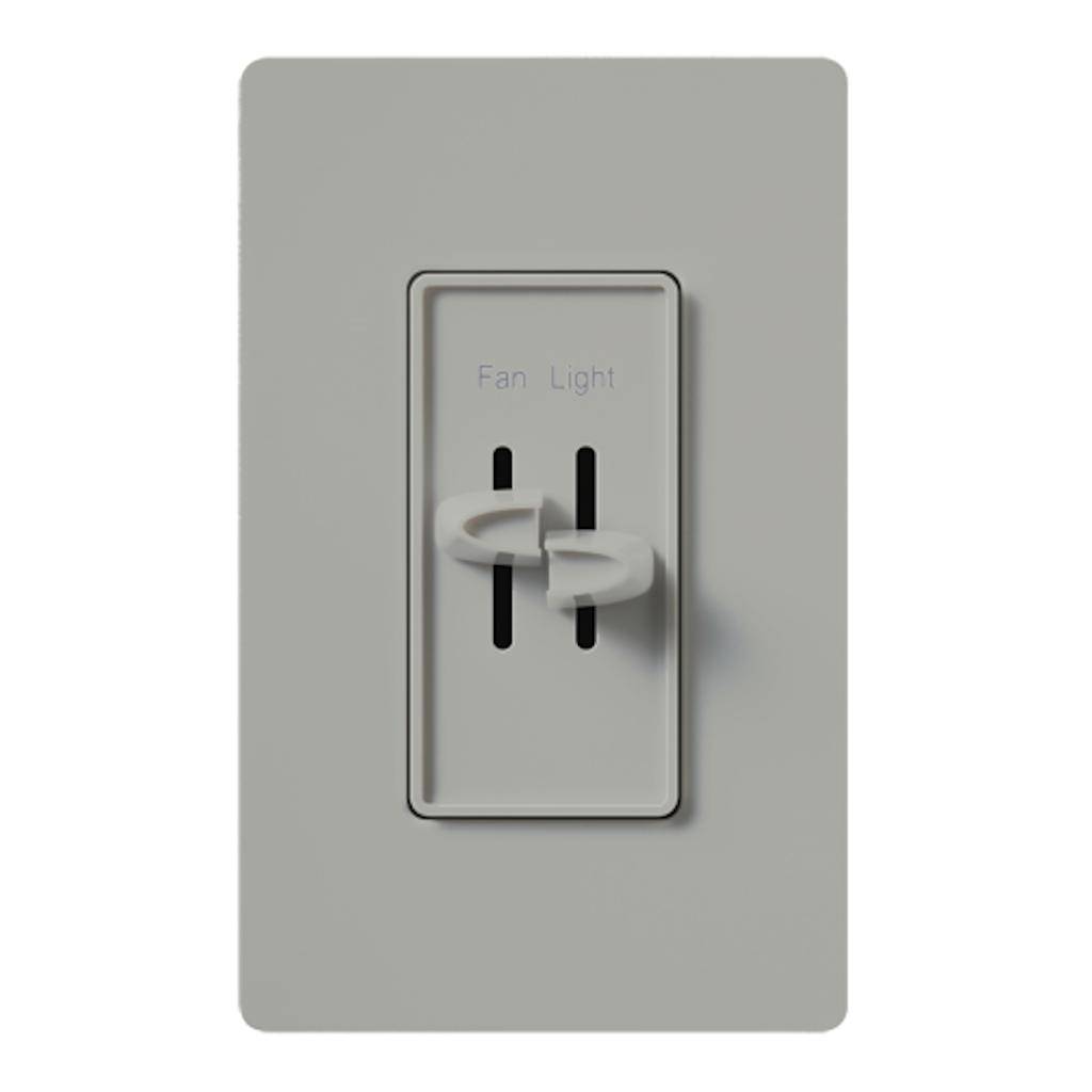 120 volt 2.5 amp Gray Slider Fully Variable Fan and Light Control 1