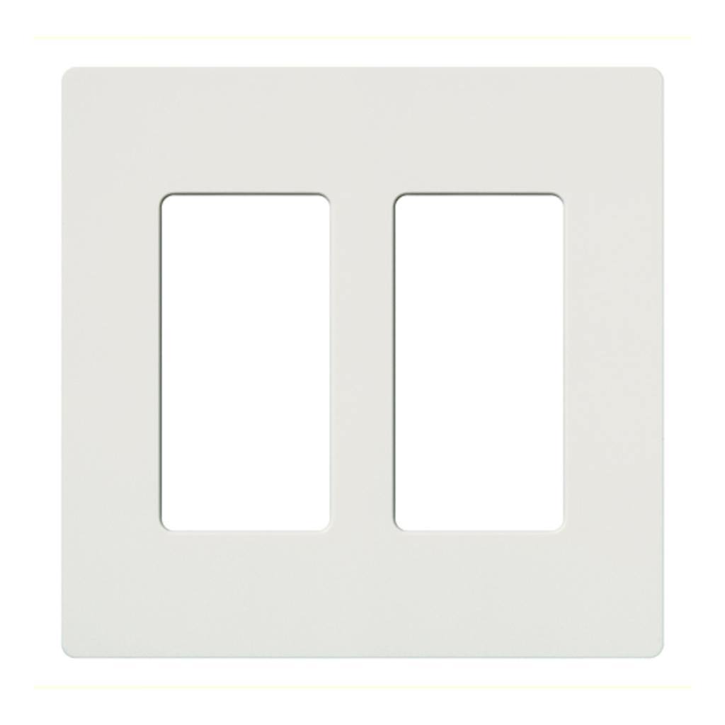 2-Gang White Gloss Wallplate 1