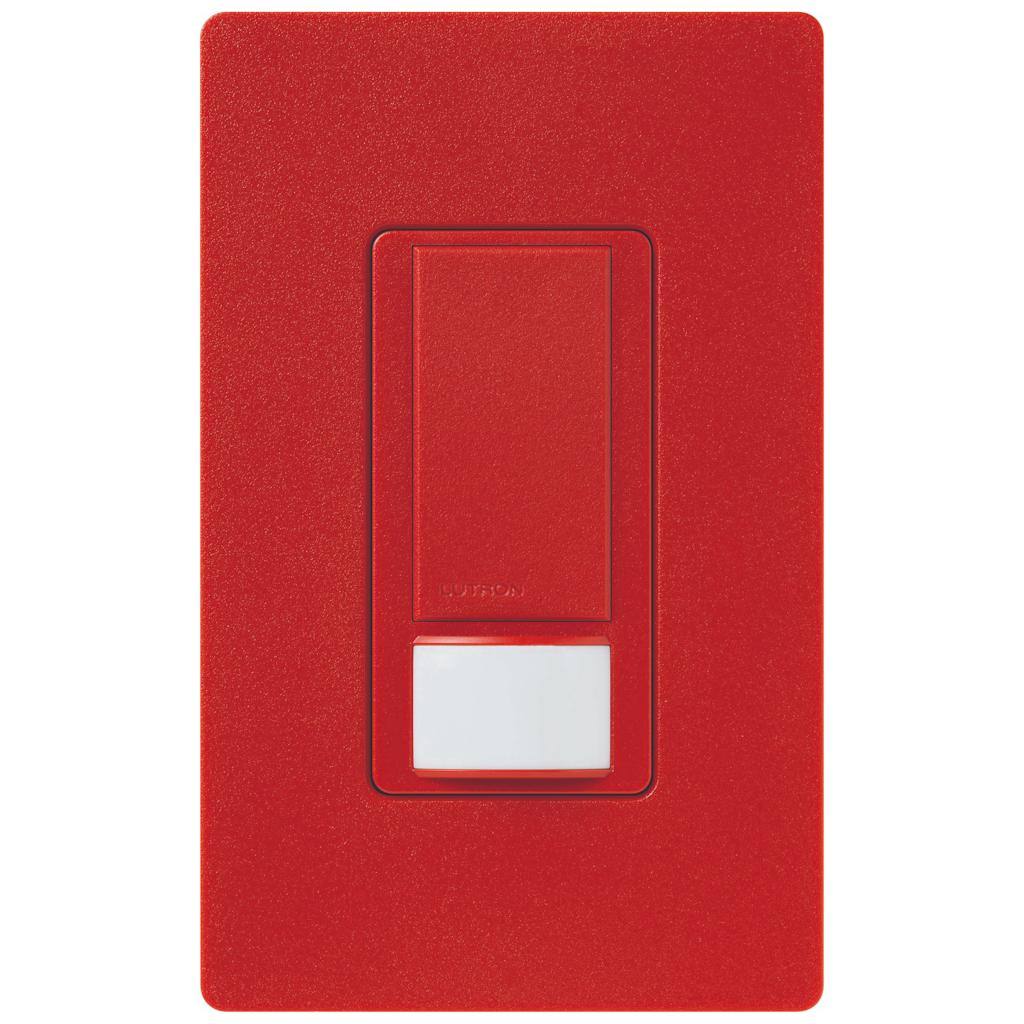120/277 volt Hot Red In-Wall Switch Occupancy and Vacancy Sensor 1