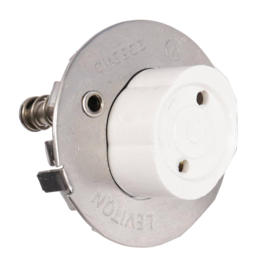 Leviton Bi-pin Snap-In Quickwire Fluorescent Lampholder | Plunger End 1