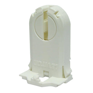 Shunted, T8-T12 Lamp Holder with Push Fit Mounting and Stop/Post 1