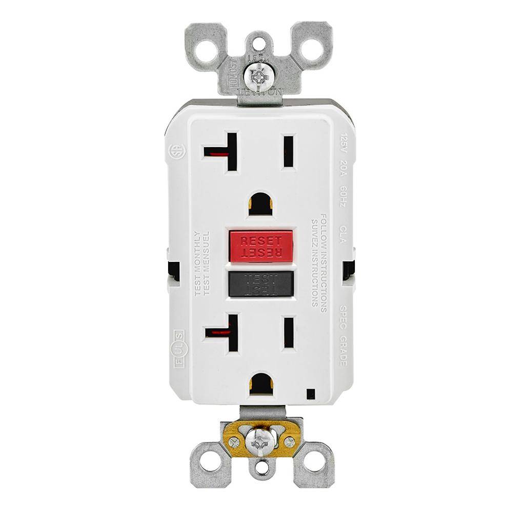 20 Amp 125 volt White Receptacle Outlet 1