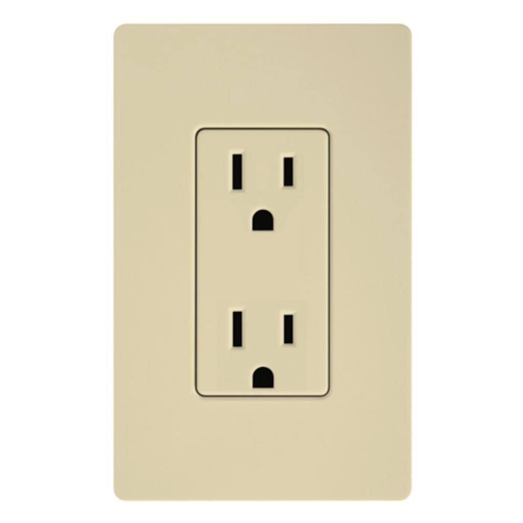 Ivory 15 amp 120 volt Receptacle Outlet 1